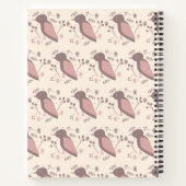 Cahier de notes Bohemian Birds Rose Muet Nom (Dos)