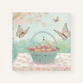 Cahier de notes bullet journal panier de cerises (Devant)