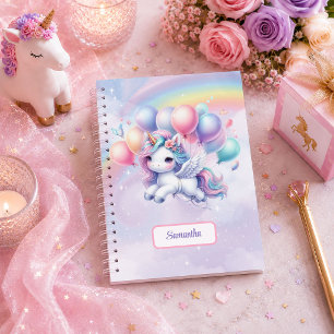 Cahier de notes Cadeau d'anniversaire fille Licorn