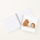 Cahier de notes Capybara et Hérisson à l'heure du  (Intérieur)
