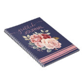 Cahier de notes de gratitude de fleurs violettes e (Côté Droit)