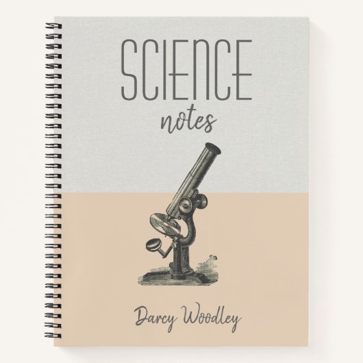 Cahier de notes de sciences personnalisé (Devant)
