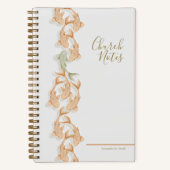 Cahier de notes d'église à spirale (Recto)