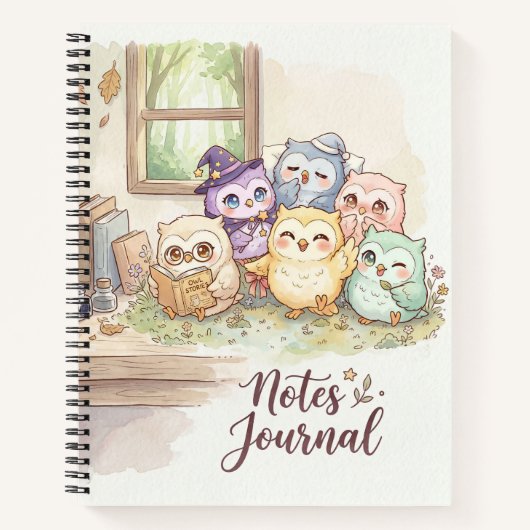 Cahier de notes des amis chouettes (Devant)