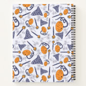 Cahier de notes doodle Halloween mignon – Citrouil (Dos)
