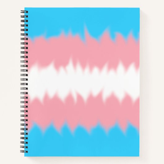 Cahier de notes Drapeau Trans (Devant)