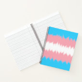 Cahier de notes Drapeau Trans (Intérieur)