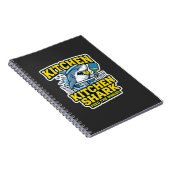 Cahier de notes drôle de pickleball Kitchen Shark (Côté Droit)