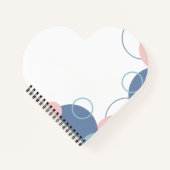 Cahier de notes élégant avec un design de cercles (Devant)
