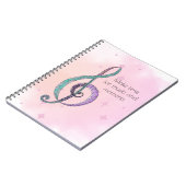 Cahier de notes en clé de sol Melody in Line & Col (Côté gauche)