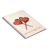 Cahier de notes et pensées sucrées au cœur en suce (Côté Droit)