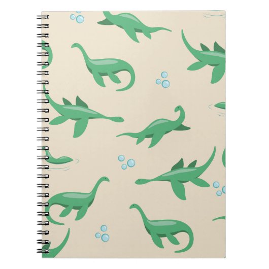 Cahier de notes joli cryptide Monstre du Loch Ness (Devant)