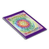 Cahier de notes Journal Arc-en-ciel d'affirmation  (Côté Droit)