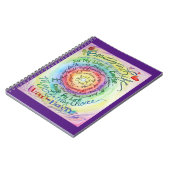 Cahier de notes Journal Arc-en-ciel d'affirmation  (Côté gauche)