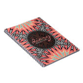 Cahier de notes Journal Fille Azteque Moderne Trib (Côté Droit)