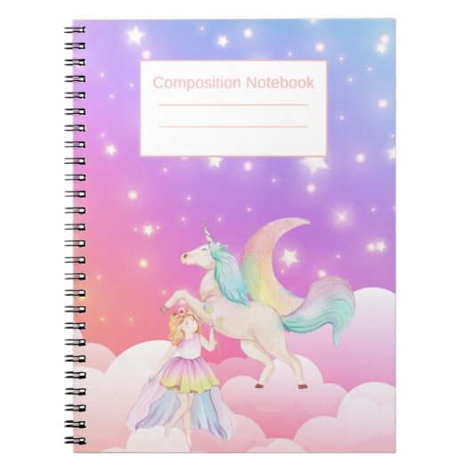 Cahier de notes ligné pour l'école, notes et journ (Devant)