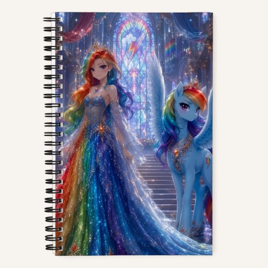 Cahier de notes magique à spirale Conte de fées en (Recto)