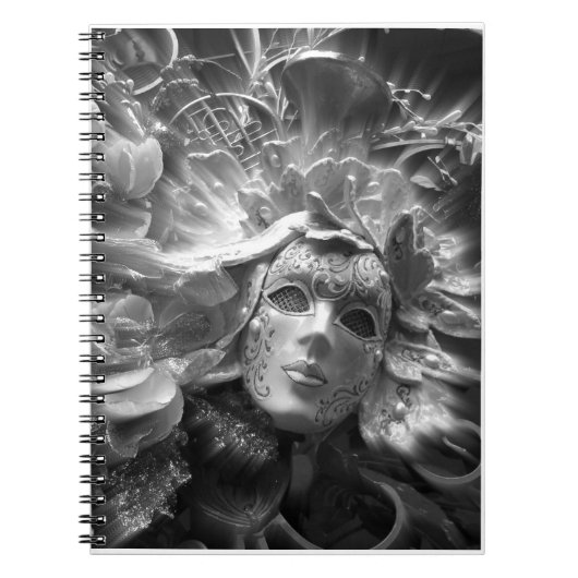 Cahier de notes Masque de Carnaval Élégant (Devant)