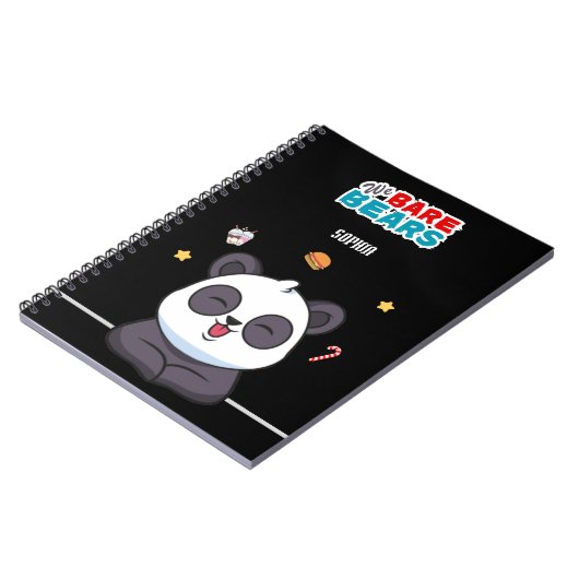 Cahier de notes moderne pour enfants We bare Bears (Côté gauche)