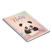 Cahier de notes Panda Mignon – Bureau d'étude Past (Côté Droit)
