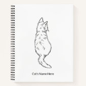 Cahier de notes personnalisé avec nom et dessin mi (Devant)