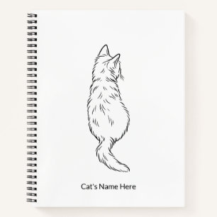 Cahier de notes personnalisé avec nom et dessin mi