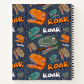 Cahier de notes personnalisé avec rugissement de d (Dos)