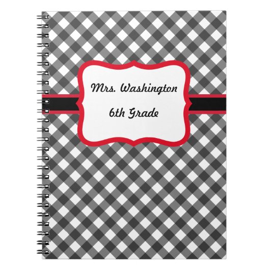 Cahier de notes personnalisé pour enseignant (Devant)
