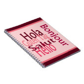 Cahier de notes photo spirale Bienvenue (Côté Droit)