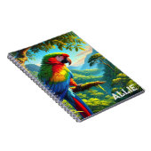 Cahier de notes photo spirale de la forêt tropical (Côté Droit)