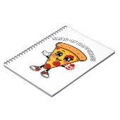 Cahier de notes Pizza Mignon Kawaii Couverture de (Côté gauche)