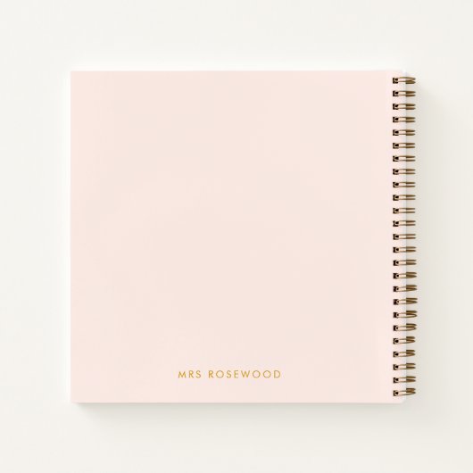 Cahier de notes pour enseignant | Idées et pensées (Dos)