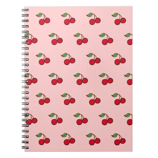 Cahier de notes Rose Cerise Rétro Cadeau Journal É (Devant)