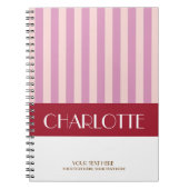 Cahier de notes spirale personnalisé avec des rayu (Devant)