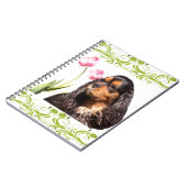 Cahier de notes Tulipes Cavalier King Charles Span (Côté gauche)