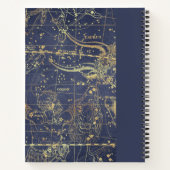 Cahier de nuit étoilé astrologique avec nom (Dos)