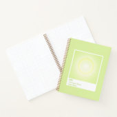 Cahier de numéro d'ange de l'aura vert citron (Intérieur)