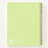 Cahier de numéro d'ange de l'aura vert citron (Dos)