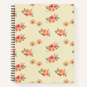 Cahier de papier graphique à motif floral aquarell (Devant)