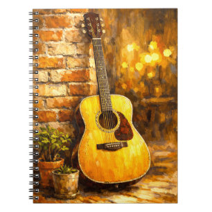 Cahier de peinture à l'huile pour guitare acoustiq