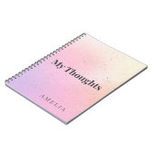 Cahier de pensées esthétiques (Côté gauche)