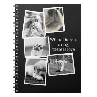 Cahier de photos de chien Là où il y a un chien