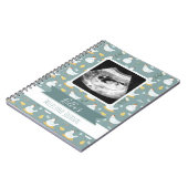 Cahier de Photos de Naissance Poule Bleu Ardoise J (Côté gauche)