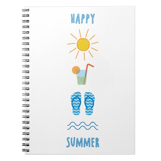 Cahier de photos d'été heureux (Devant)