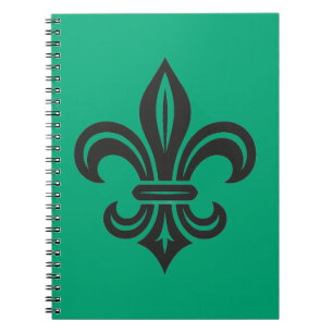 Cahier de photos en spirale "Fleur-de-lis stylisée