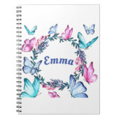Cahier de photos en spirale pour nom de papillon (Devant)