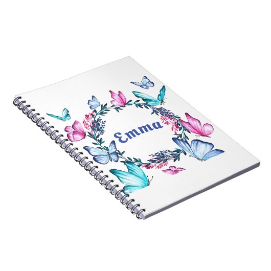 Cahier de photos en spirale pour nom de papillon