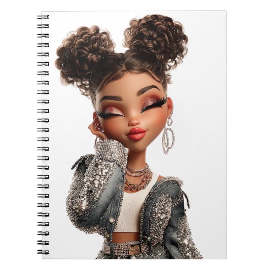 Cahier de photos en spirale Serene Sparkle Muse (Devant)