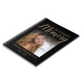 Cahier de photos spirale moderne pour invités mémo (Côté gauche)