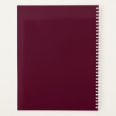 Cahier de plan à calligraphie Bourgogne Ivoire Cla (Dos)